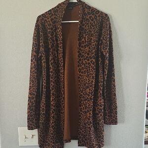 Sanctuary Brown Leopard Cardigan XS